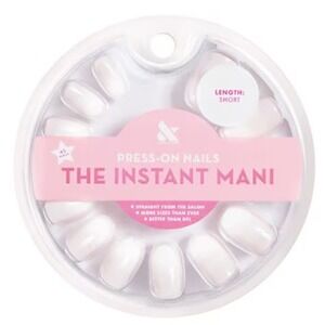 Olive & June Press‑On Nails – Classic White – Round-Short